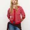 Strickjacke mit Knopfleiste und Raglanärmeln Strickjacke mit Knopfleiste und Raglanärmeln