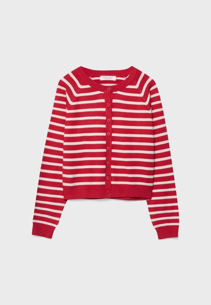Strickjacke mit Knopfleiste und Raglanärmeln Strickjacke mit Knopfleiste und Raglanärmeln