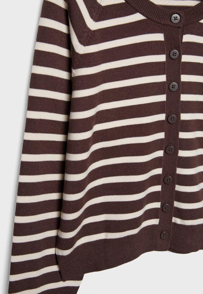 Strickjacke mit Knopfleiste und Raglanärmeln Strickjacke mit Knopfleiste und Raglanärmeln