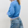 Strickpullover aus zwei Stoffen Strickpullover aus zwei Stoffen