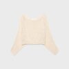 Strickpullover im Cape-Stil mit Schleife