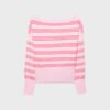Strickpullover mit asymmetrischem, geripptem Saum