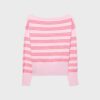 Strickpullover mit asymmetrischem, geripptem Saum