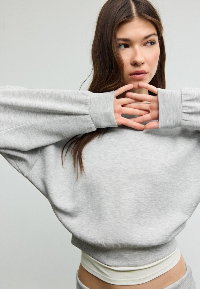 Sweatshirt mit Fledermausärmeln und Soft Touch-Griff Sweatshirt mit Fledermausärmeln und Soft Touch-Griff