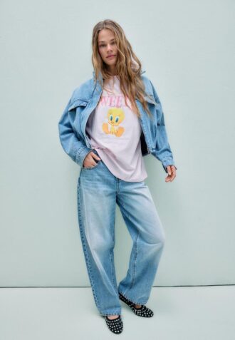 Sweety Kurzarm-T-Shirt mit Rundhalsausschnitt