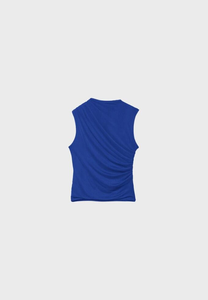 T-Shirt aus gerafftem Tüll T-Shirt aus gerafftem Tüll