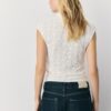 T-Shirt im Qipao-Stil aus Spitze