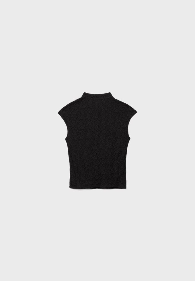 T-Shirt im Qipao-Stil aus Spitze T-Shirt im Qipao-Stil aus Spitze
