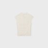 T-Shirt im Qipao-Stil mit Flockdruck