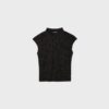 T-Shirt im Qipao-Stil mit Flockdruck