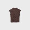 T-Shirt im Qipao-Stil mit Flockdruck T-Shirt im Qipao-Stil mit Flockdruck