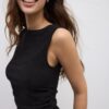 T-Shirt mit geraffter Struktur T-Shirt mit geraffter Struktur