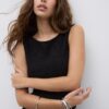 T-Shirt mit geraffter Struktur T-Shirt mit geraffter Struktur