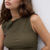 T-Shirt mit geraffter Struktur T-Shirt mit geraffter Struktur