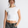 T-Shirt mit offenem Rücken T-Shirt mit offenem Rücken