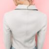 Taillierte Jacke in Lederoptik