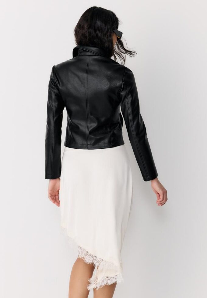 Taillierte Jacke in Lederoptik Taillierte Jacke in Lederoptik