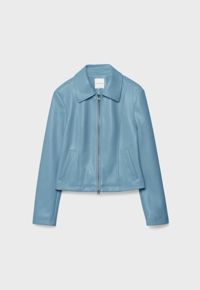 Taillierte Jacke in Lederoptik Taillierte Jacke in Lederoptik