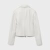 Taillierte Jacke in Lederoptik