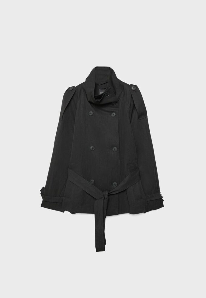 Trenchcoat mit hohem Kragen Trenchcoat mit hohem Kragen