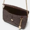 Umhängetasche im Raffia-Look