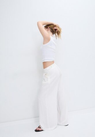 Verstellbare Hose mit Wide Leg