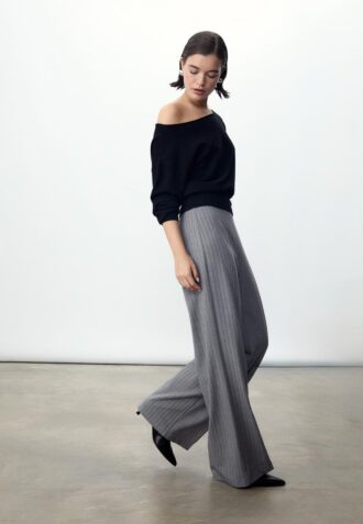 Weit geschnittene elegante Hose