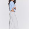 Wide Leg Plüschhose mit Zierdetails Wide Leg Plüschhose mit Zierdetails