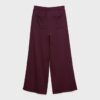Wide Leg Plüschhose mit Zierdetails Wide Leg Plüschhose mit Zierdetails