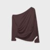 Zeilagiges, asymmetrisches Langarm-T-Shirt Zeilagiges, asymmetrisches Langarm-T-Shirt
