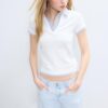 Zeilagiges Kurzarm-Polo-T-Shirt Zeilagiges Kurzarm-Polo-T-Shirt