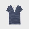 Zeilagiges Kurzarm-Polo-T-Shirt Zeilagiges Kurzarm-Polo-T-Shirt