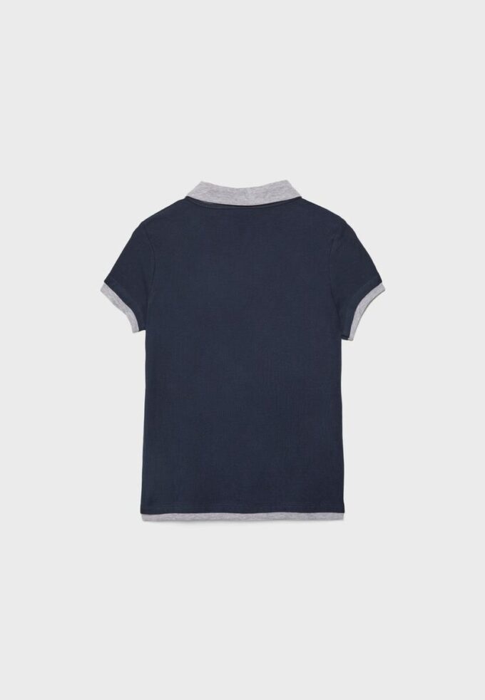 Zeilagiges Kurzarm-Polo-T-Shirt Zeilagiges Kurzarm-Polo-T-Shirt
