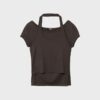 Zeilagiges Kurzarm-T-Shirt Zeilagiges Kurzarm-T-Shirt