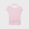 Zeilagiges Kurzarm-T-Shirt