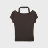 Zeilagiges Kurzarm-T-Shirt Zeilagiges Kurzarm-T-Shirt