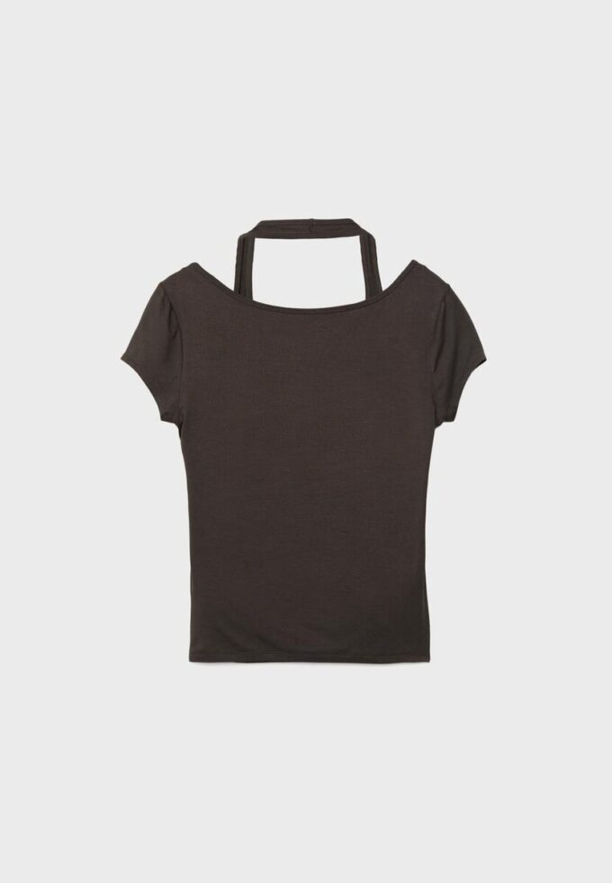 Zeilagiges Kurzarm-T-Shirt Zeilagiges Kurzarm-T-Shirt